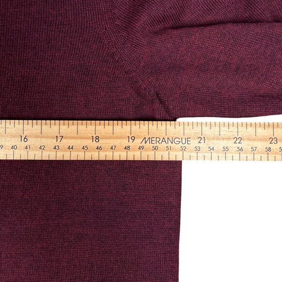 Calvin Klein Extra Fine Merino Wool V Neck Sweater, Size Medium - Picture 9 of 13